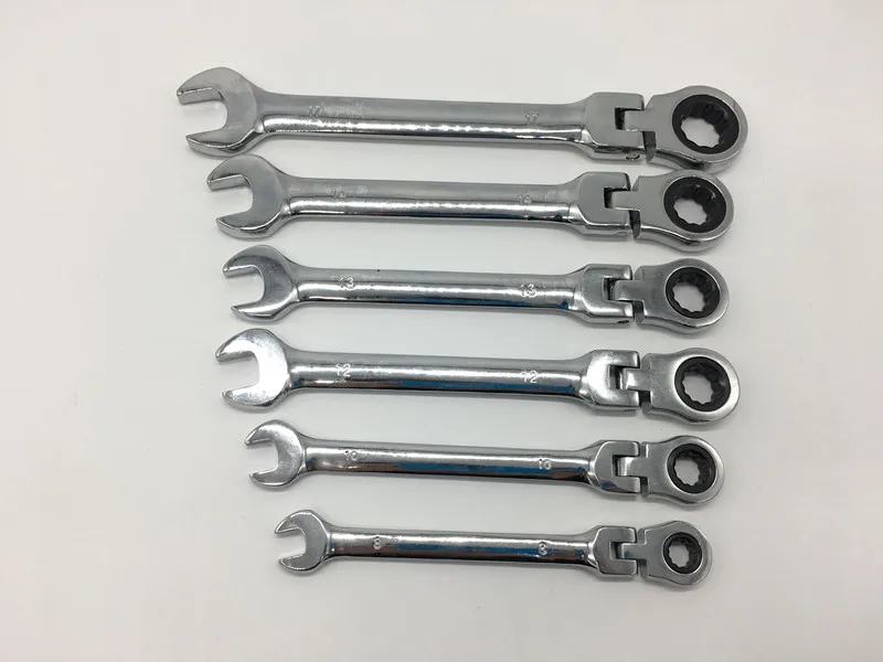 

Newest 6pcs Gears Wrench Set Open End Wrenches Activities Ratchet Repair Tools To Bike Torque Combination Spanner Allen Keys