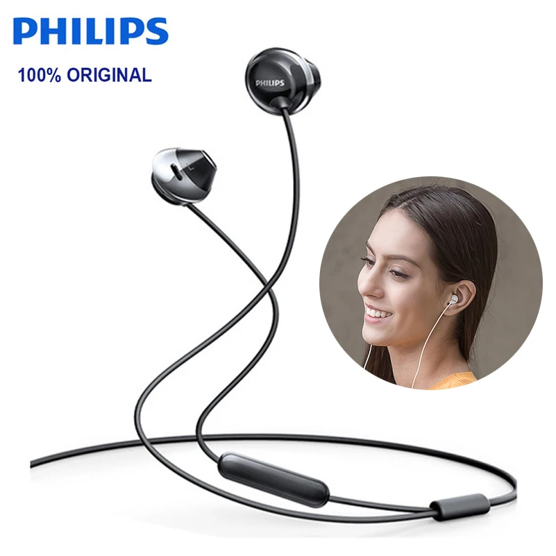 Наушники Philips SHE4205 с микрофоном проводные наушники вкладыши шумоподавлением для