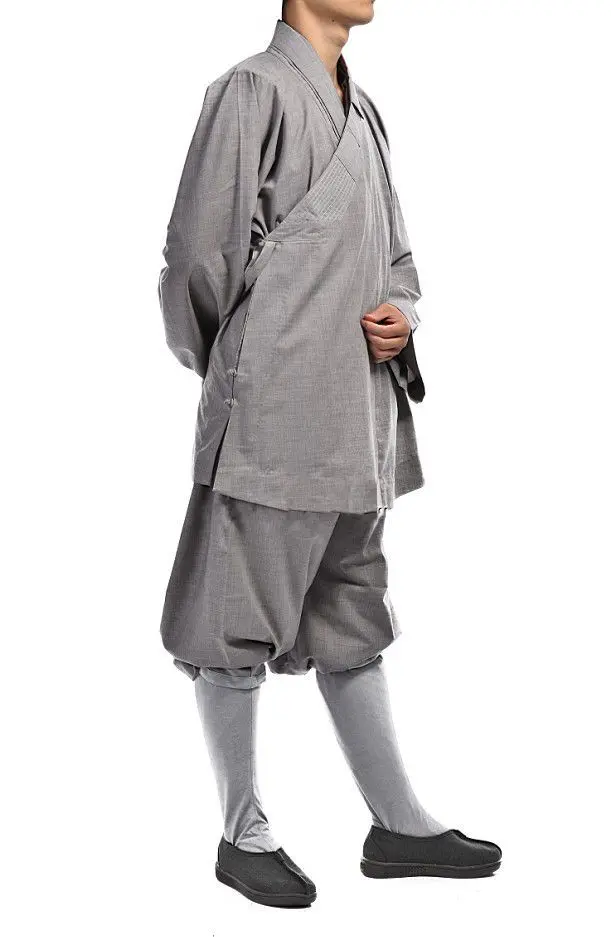 Унисекс Lohan arhat костюмы униформы буддистские монахи дзен шаолин кунг-фу Роба