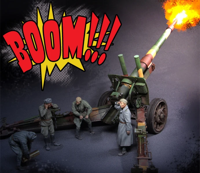 1/35 модельная фигурка из смолы набор 137 русский пистолет фигурки команды в