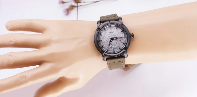 Мужские часы Assassin's Time с волком, Япония, кварцевые модные часы, ретро панк, натуральная кожа, подарок для мальчика на день рождения, отца