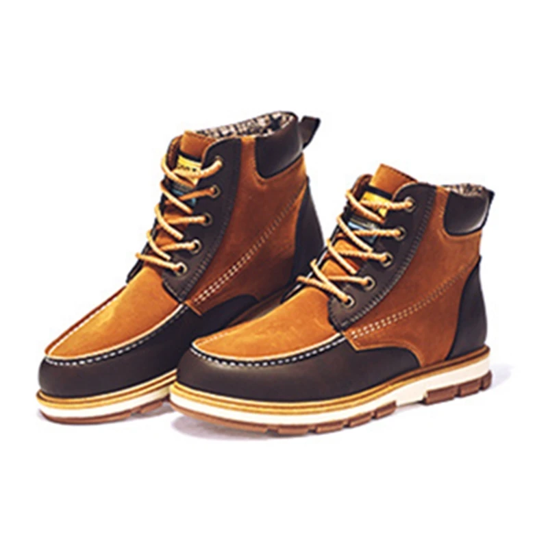 Ботильоны мужские высокие повседневная обувь на плоской подошве мартинсы