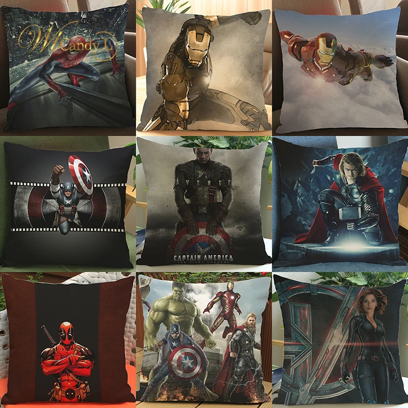 WL Candy L Marvel декоративная подушка супергерой Мстители Железный человек 45*45 см