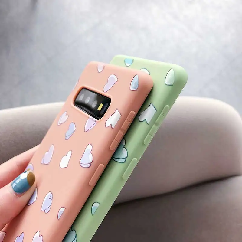 Чехол для Samsung Galaxy S10 S10e S9 S8 Plus Note 8 9 градиент цвета конфеты модный силиконовый