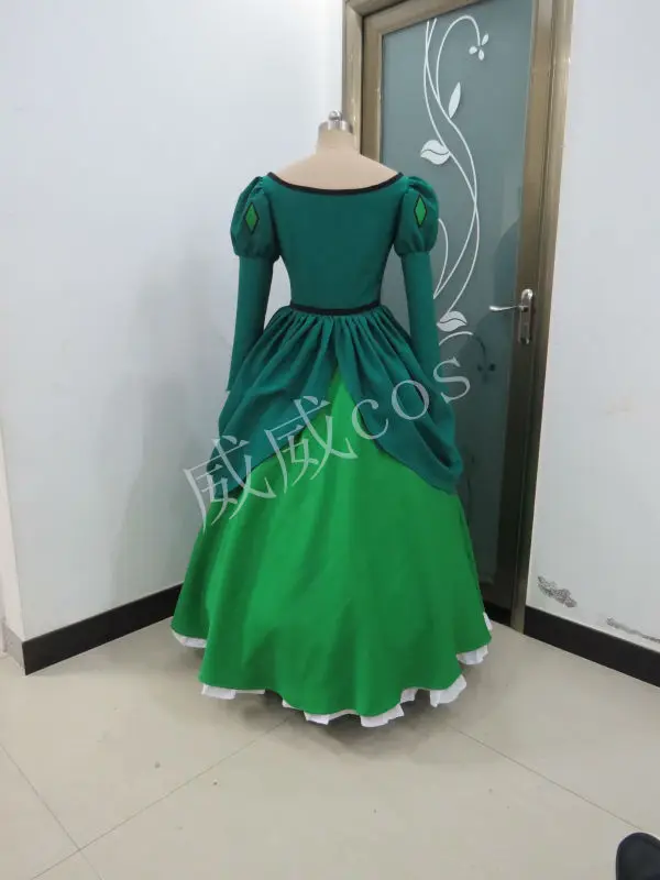 Зеленое платье маленькой Русалочки Ариэль для косплея бесплатная доставка |