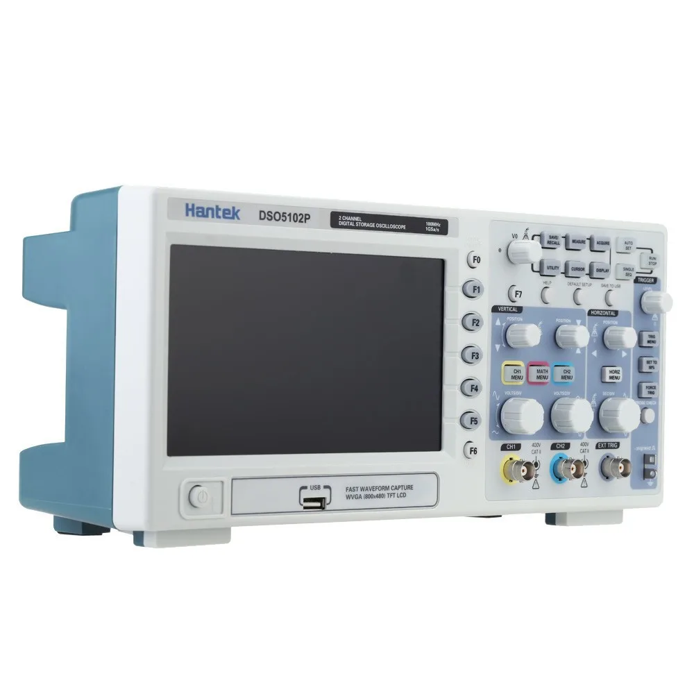 Цифровой осциллограф Hantek DSO5102P 100 МГц 2 канала частота дискретизации в реальном