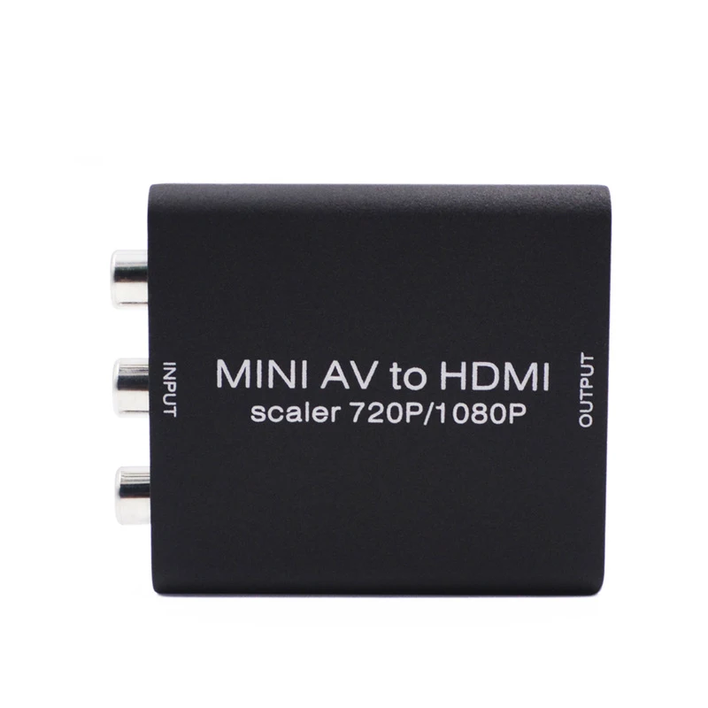 Оригинальный Композитный RCA AV HDMI cvbs к адаптер Поддержка HD 720 P 1080 видео из в Мини av2