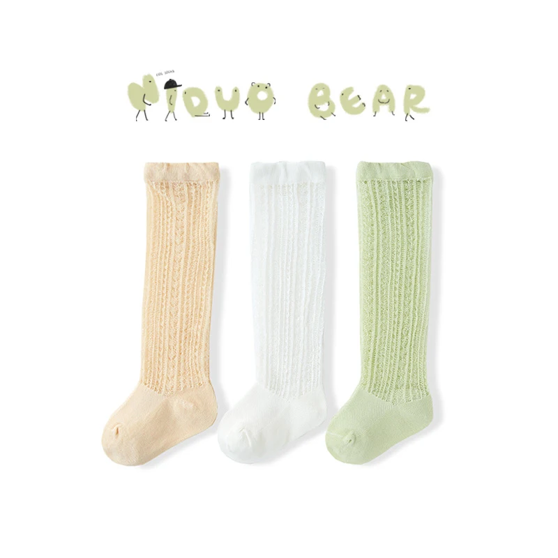 Niduo/милые носки унисекс с медведем для маленьких девочек ярких цветов детские