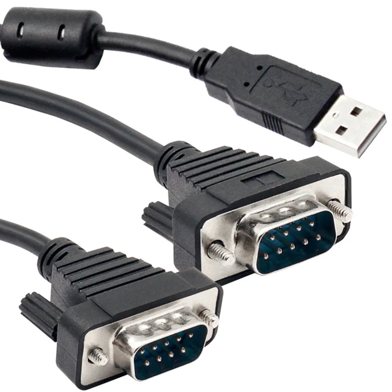 UT 8812 USB в 2 портовый RS232 последовательный кабель адаптер 9 контактный COM порт для