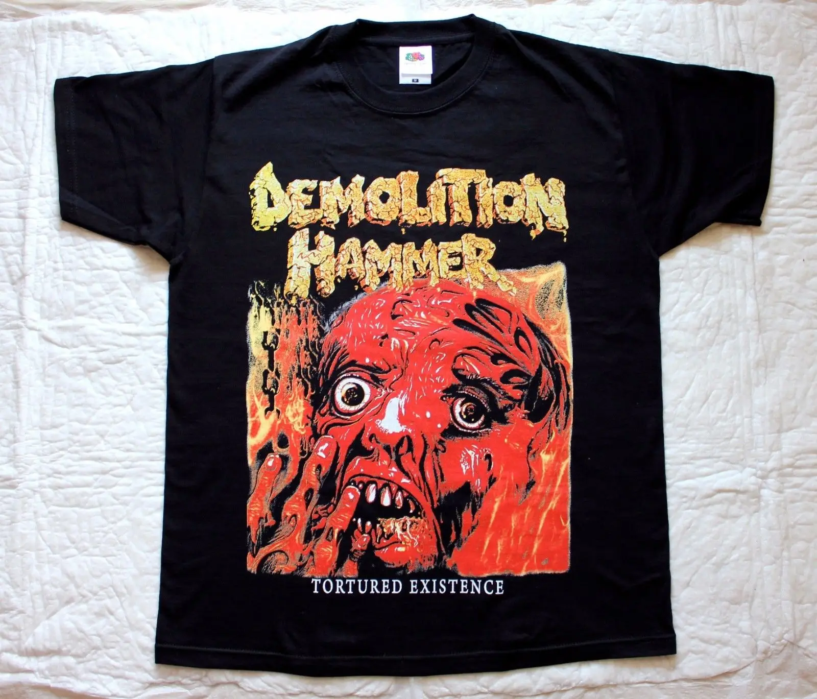 DEMOLITION HAMMER TORTURED EXISTENCEྖ THRASH DEATH METAL Новая Черная футболка подарок больше размеров