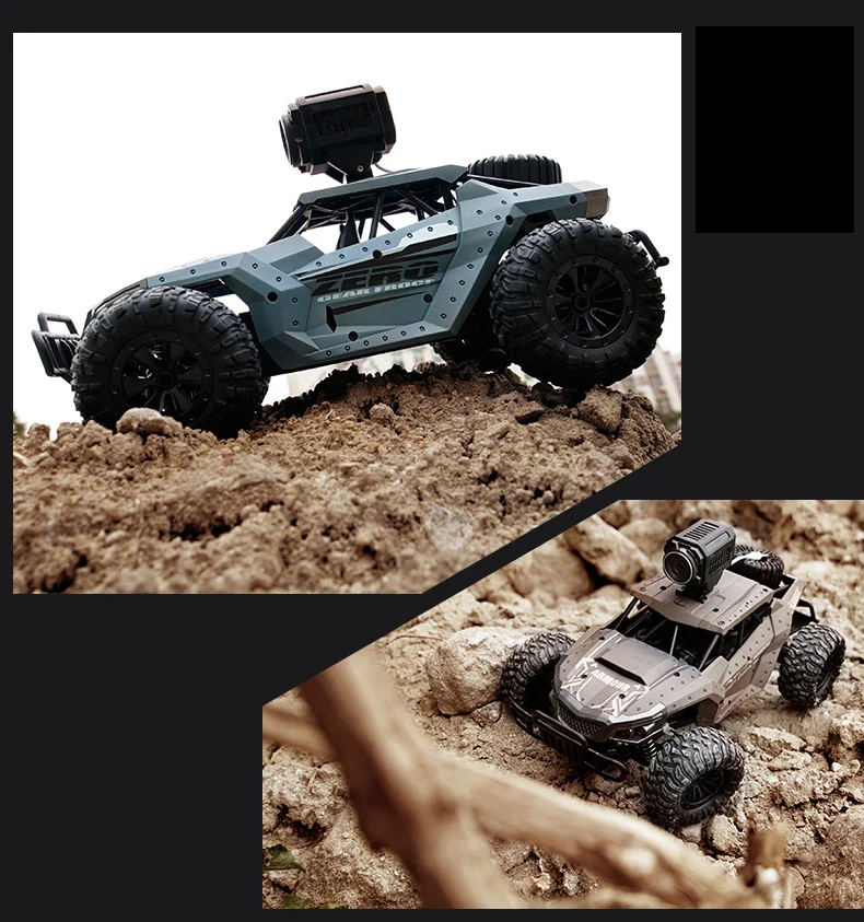 1:12 Электрический 2,4G RC автомобиль Рок Гусеничный пульт дистанционного управления игрушечные машинки 25 км/ч на радио с камерой управления светодиодный привод внедорожные игрушки