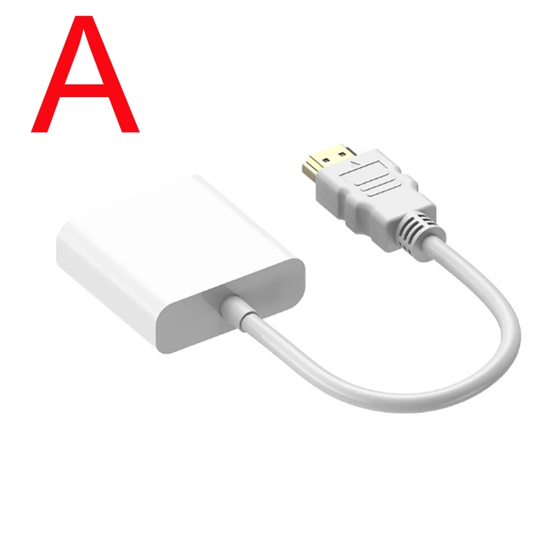 10 шт./лот HDMI в VGA адаптер конвертер 1080P цифровой аналоговый видео аудио для ПК