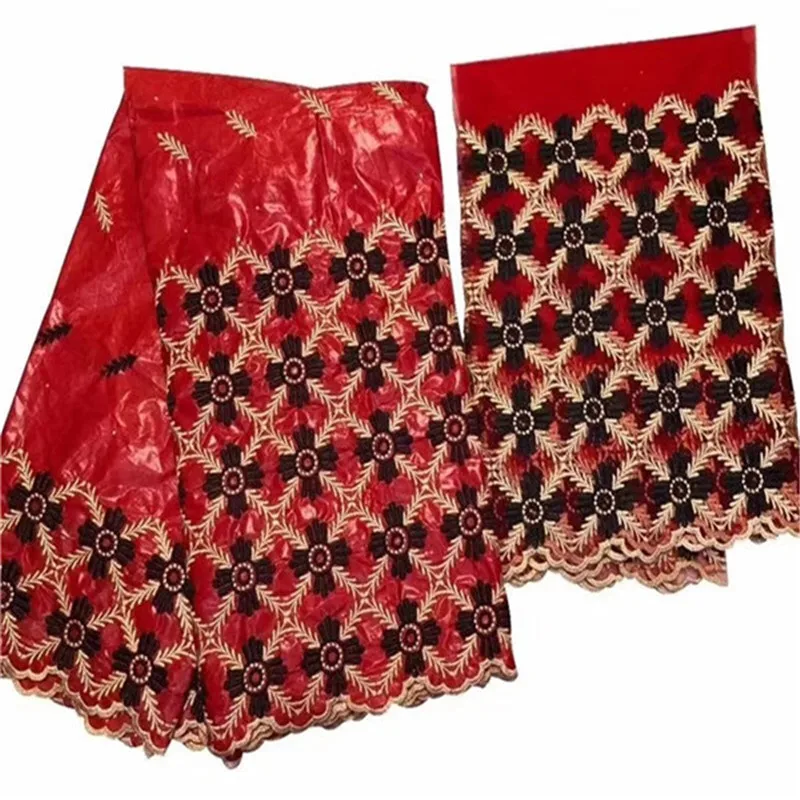 Новый дизайн Bazin Riche Getzner 2019 черный цвет африканская кружевная жаккардовая парча