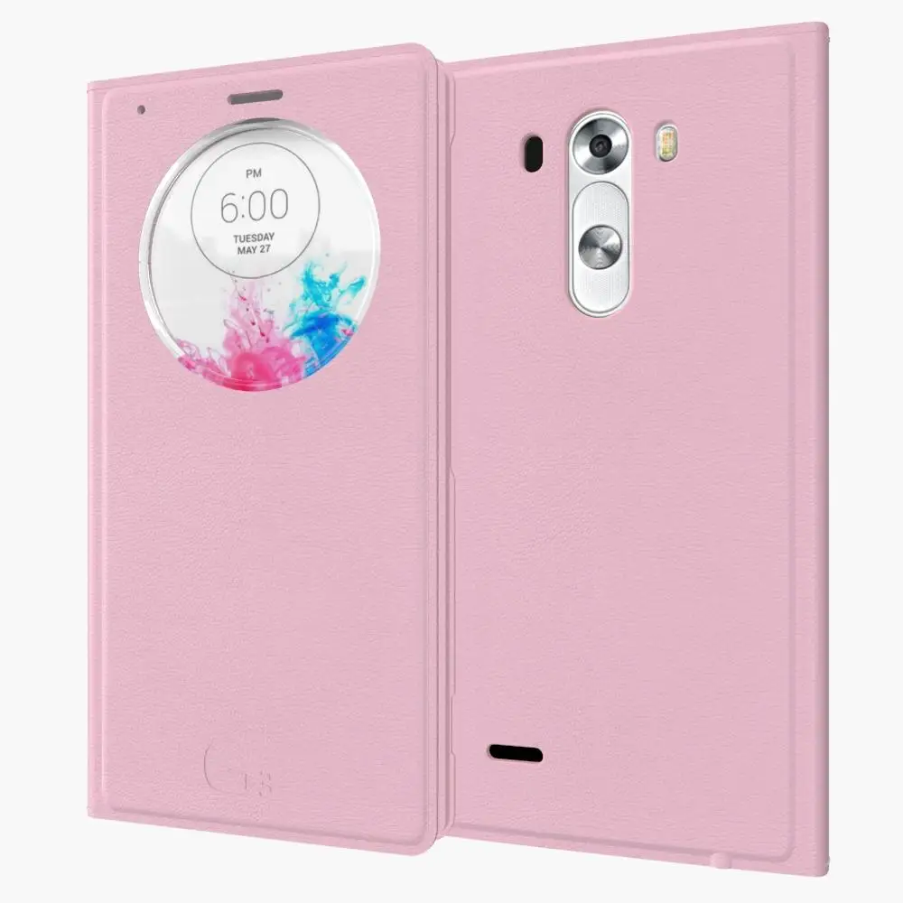 Функция автоматического отключения для LG G3 D850 D851 D855 чехол с умным окошком для просмотра откидной кожаный чехол-накладка на заднюю панель