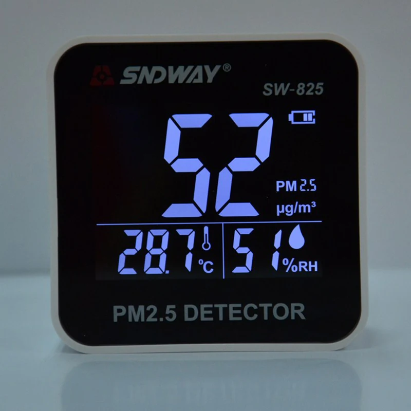 PM2.5 монитор Измеритель температуры и влажности детектор газа цифровой PM 2 5 тестер