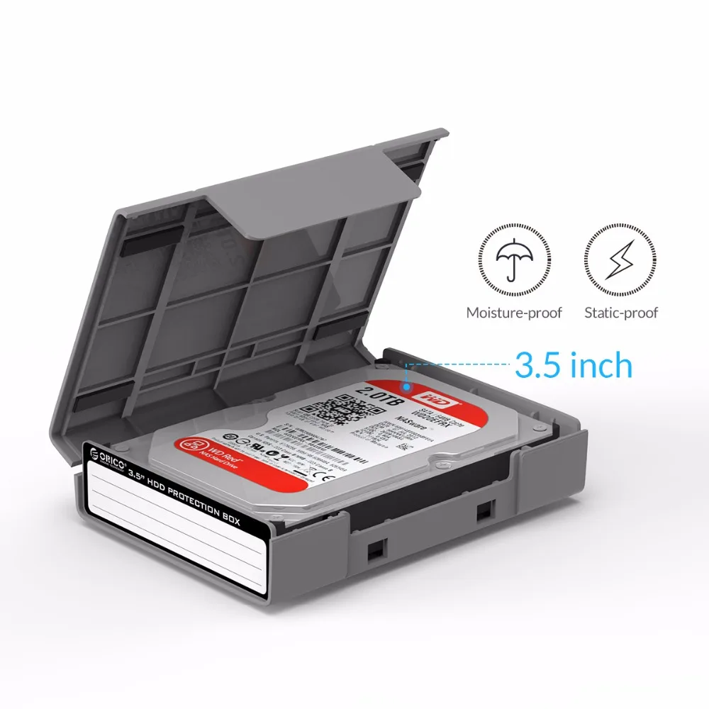 ORICO 3.5 inch Hard Drive Protective Box External HDD Storage Case Cover with Mark Label Multi-disk | Компьютеры и офис