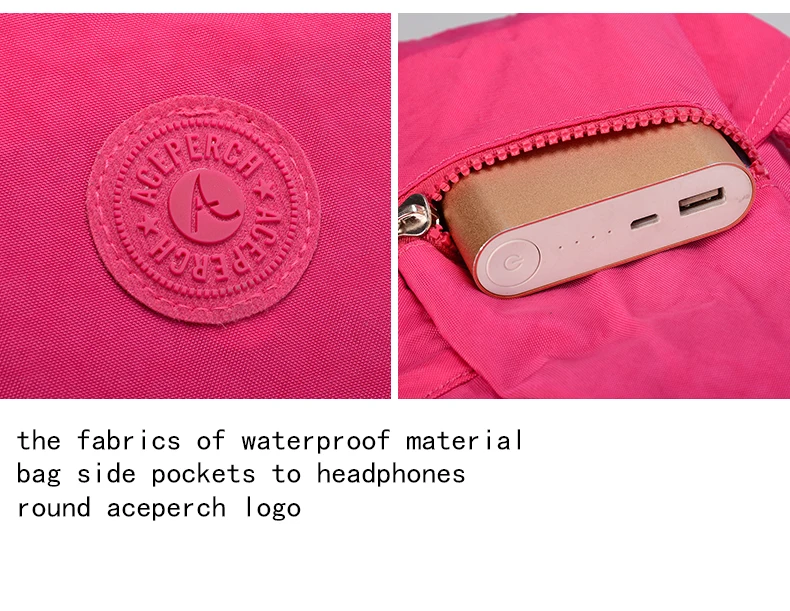 ACEPERCH Повседневный школьный рюкзак для девочек-подростков Mochila Feminina женский нейлоновый рюкзак для ноутбука