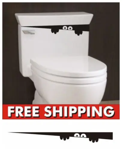 Симпатичная наклейка на унитаз s забавная в виде монстра сиденье унитаза стену
