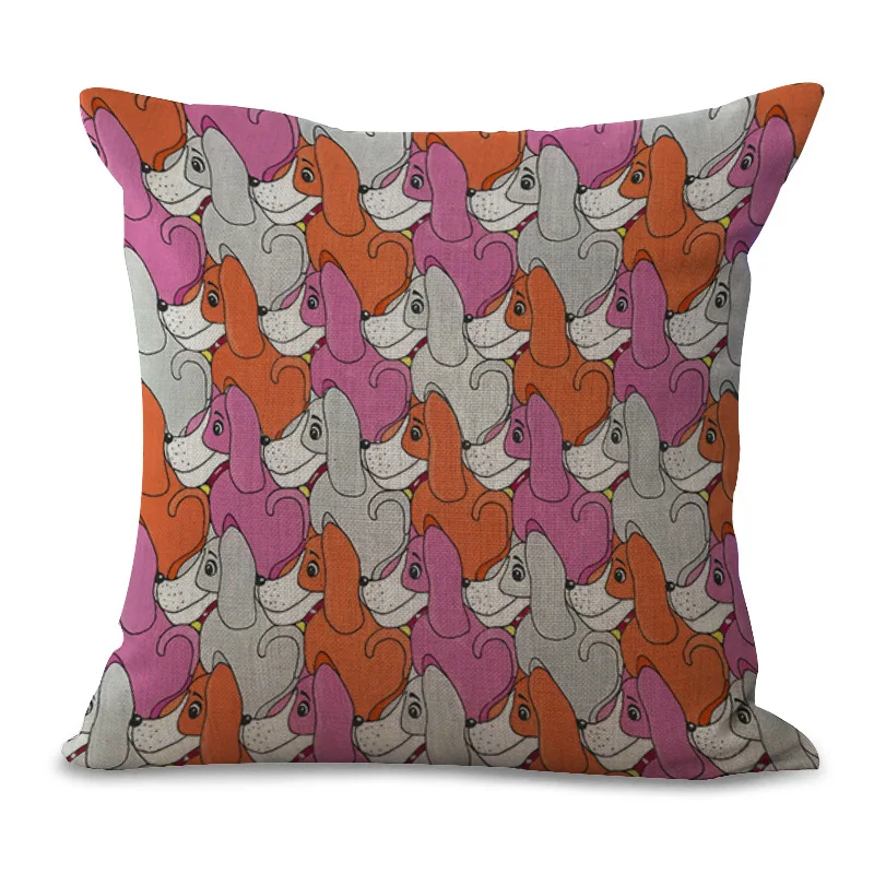 Декоративная Подушка Чехол Творческий Пёс из мультфильма головоломки 17 5 дюймов