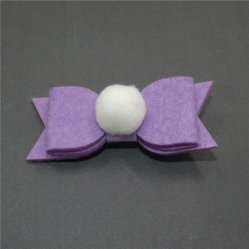 Заколка для волос с бантом из шерсти и фетра 1 шт.|bow hair clip|hair cliphead wear |