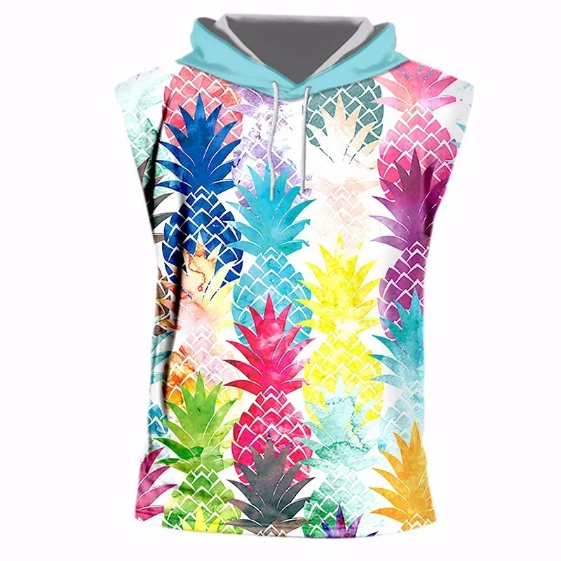 Новое поступление кепка OGKB майка с принтом акварели ананаса 3d капюшоном мужской