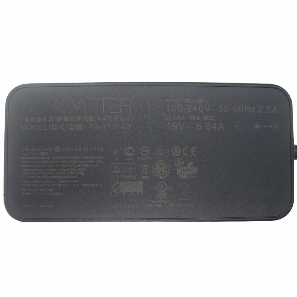 19V 6.84A 130W Мощность адаптер переменного тока питания для ноутбука ASUS N46 N56 G74 G74SX