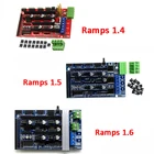 Aokin Ramps 1.4 Control ler Ramps 1,6 плата контроля расширения с радиатором обновленные Ramps 1,41,5 для 3D принтера Arduino