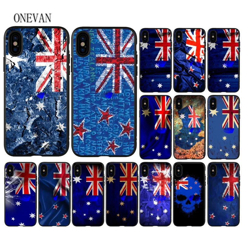 Австралийский флаг Новой Зеландии мягкий чехол для мобильного телефона Apple iPhone 7 8