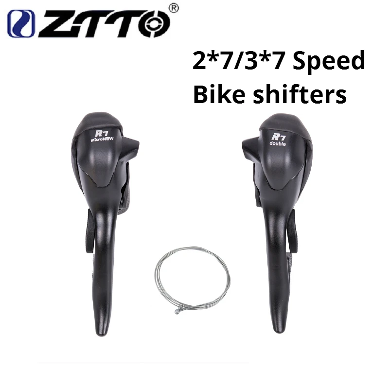 Микроневт одна пара 21 скоростной дорожный переключатель для велосипеда 2*7 3*7