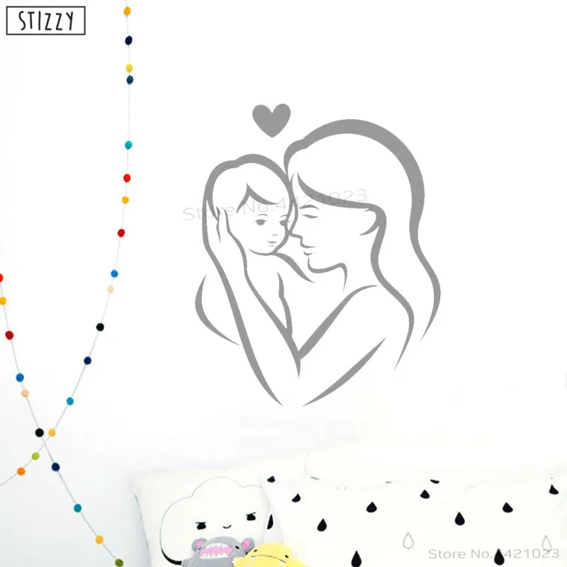 Настенная Наклейка stizzy для детской спальни настенные наклейки мамы и ребенка