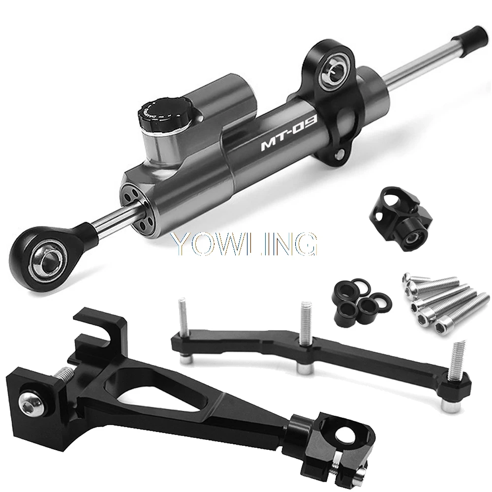 G MT-09 Мотоцикл амортизатор рулевого механизма cnc для Yamaha MT 09 MT09 MT-09 FZ-09 2013- Stabilizerlinear Обратный безопасности Управление кронштейн MT09 - Цвет: G MT-09