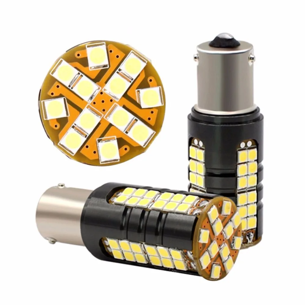 2018 новые XenonWhite 1156 P21W BA15S с CAN BUS Код ошибки Бесплатная светодиодный мигает лампы