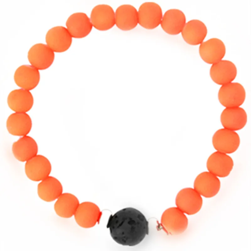 (10 шт.) Экологически чистый силиконовый неоновый браслет-распылитель из лавового