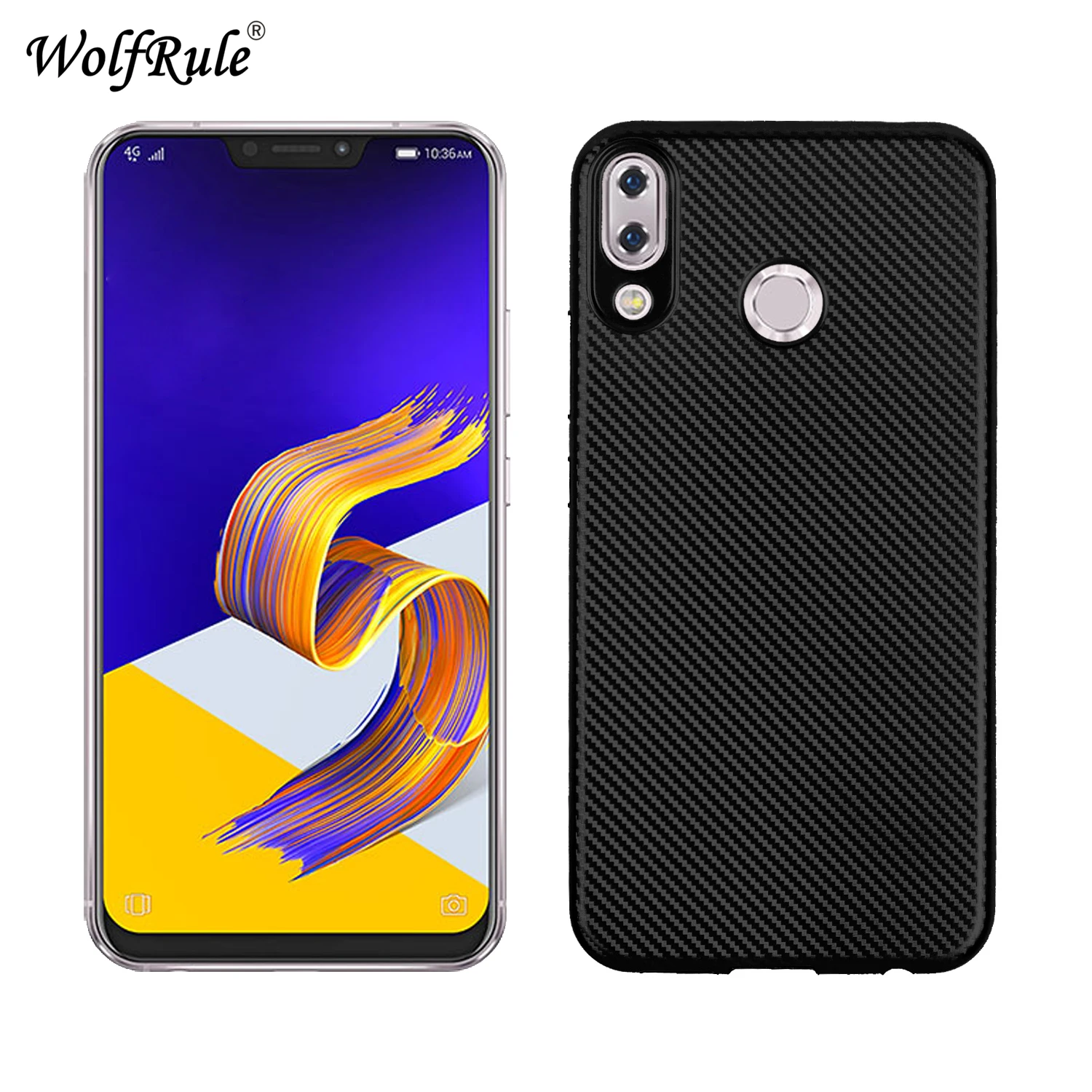 WolfRule Cover Asus Zenfone 5 ZE620KL Case 5Z Soft Silicone Rubber Phone for ZS620KL Coque |