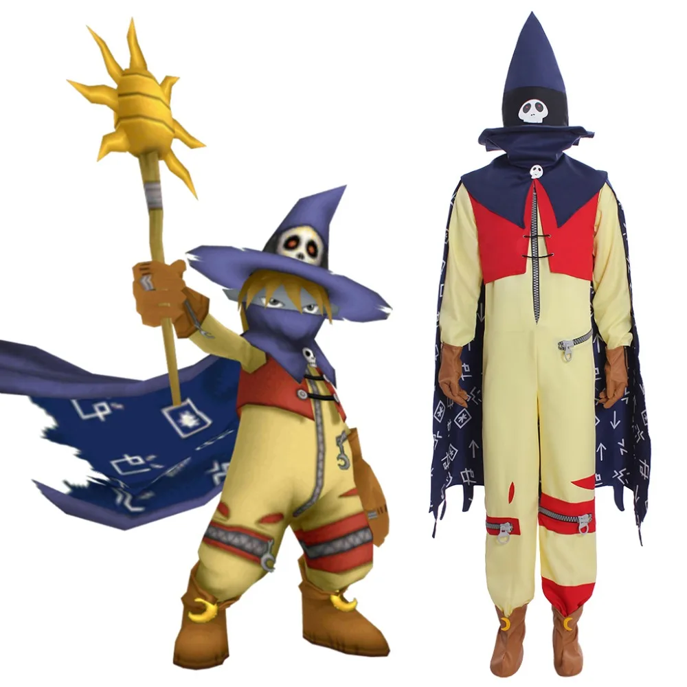 

Cosplaydiy Digimon Wizarmon Cosplay Costume Adult Mens Boys Wizard Halloween Fancy Party Suit Any Size L320