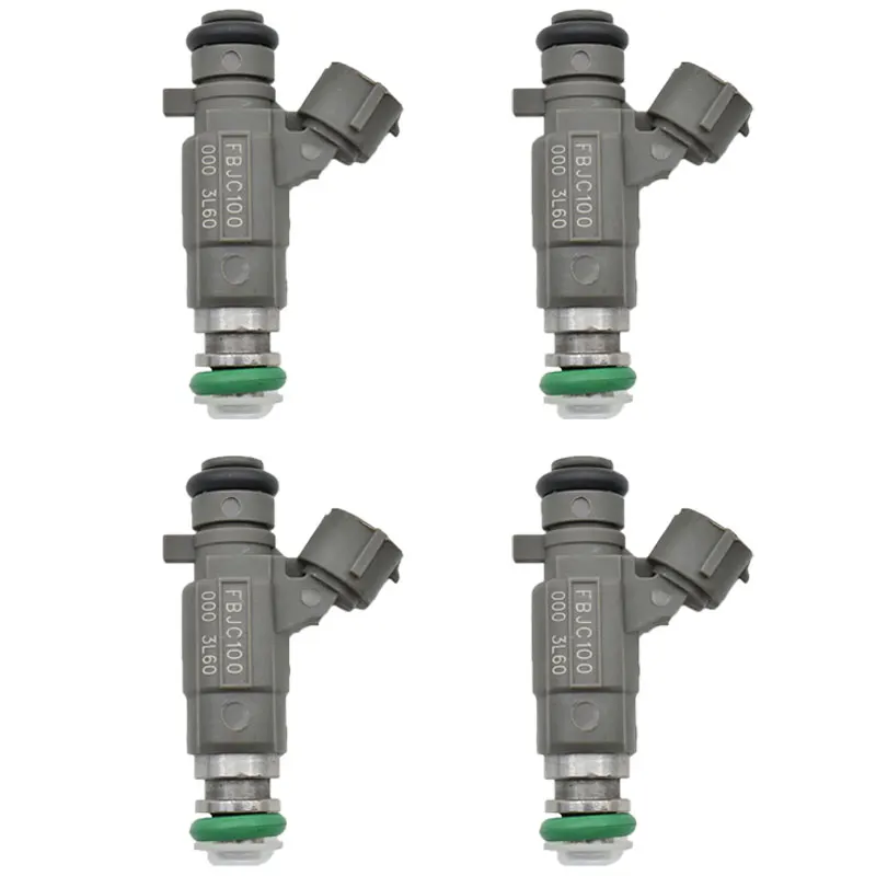 

4Pcs/lot Fuel injector/Nozzle for Nissan for In-finity 2.0 3.0 3.5 V6 Engine OEM 16600-5L700 FBJC100