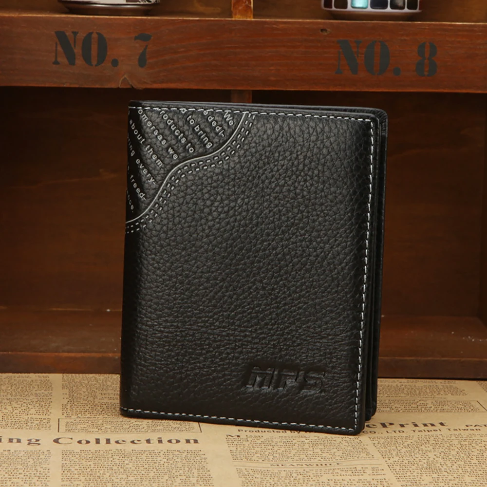 2 Color European style fashion men Wallets hasp men's Purse short Design males Wallet Genuine Leather Card Holder | Багаж и сумки