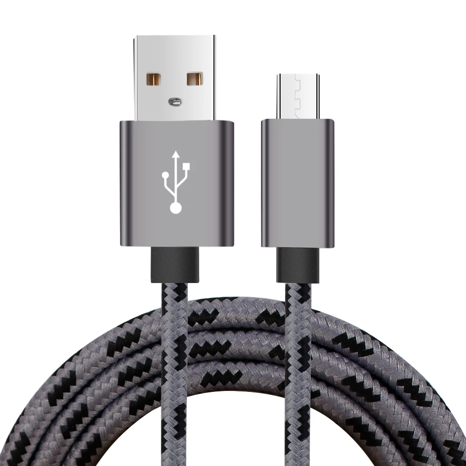 10 шт. 1 м 2 м 3 м высокоскоростной металлический USB плетеный кабель для быстрой зарядки Micro USB 8 Pin type C зарядный шнур для мобильных телефонов