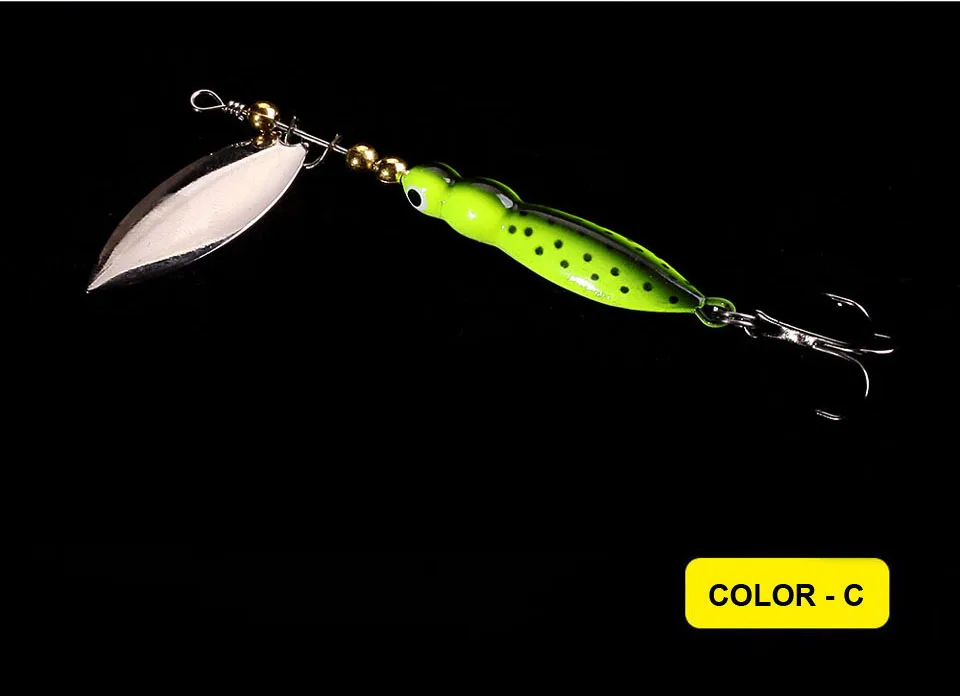 WALK FISH 4 шт./лот 9 см 14,4 г ложка рыболовные приманки металлическая блесна искусственная приманка для форели