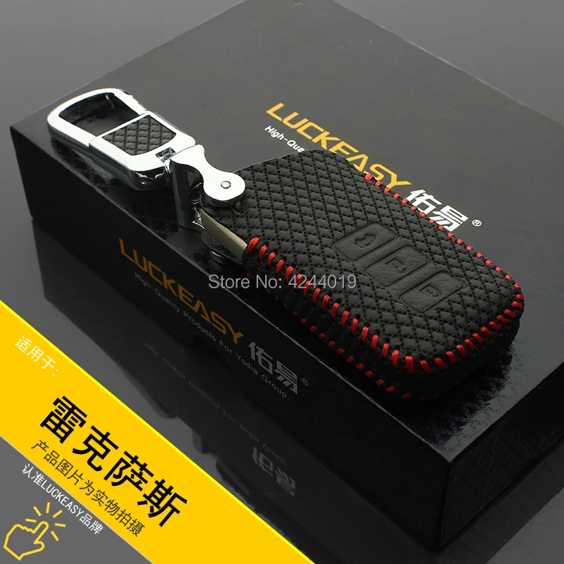 

LUCKEASY Car Keychain Keyring Key Bag Key Fob Central Key Cover For LEXUS IS GS ES250 300H RX RC F LX NX200 NX300