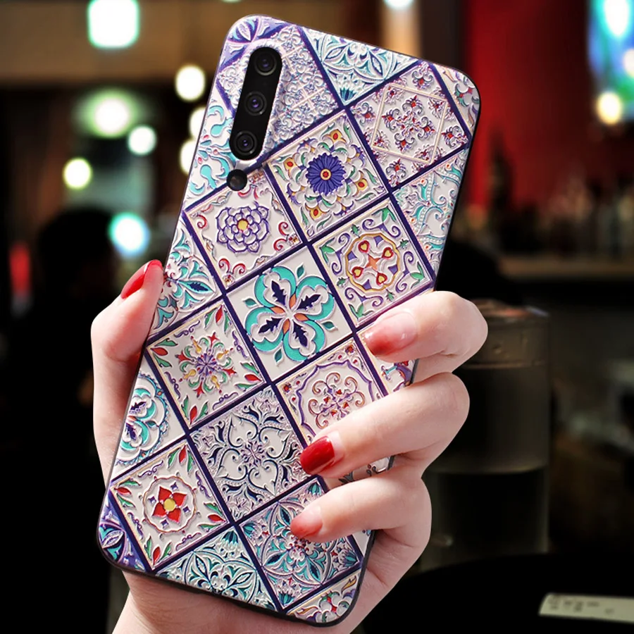 Модный ТПУ чехол для телефона с цветочным рисунком для xiaomi mi 9 8 A1 A2 redmi note 7 6 5A 5 4X Чехол Мягкий силиконовый чехол с цветочным рисунком