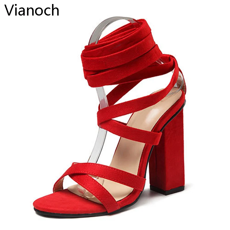 

2019 New Fashion Women Sandals Sexy High Heels Summer With Strap Shoes Woman Size 40 41 42 wo19008