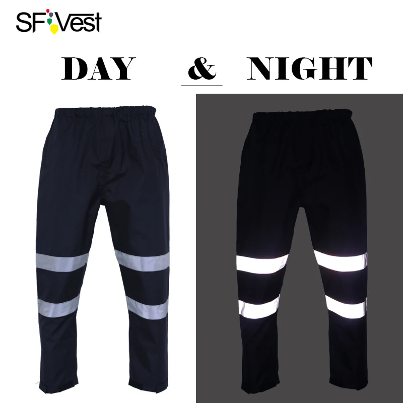 SFvest высоковидимые неоново желтые зимние теплые дождевые брюки рабочая одежда