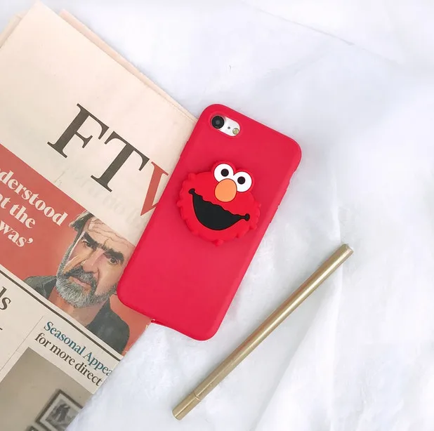 Чехол с 3D милым мультяшным кольцом ELMO MyMelody для iPhone 6S 7 8 plus X XS MAX чехол samsung galaxy S10 S7 S8
