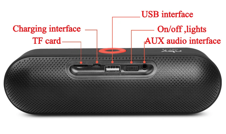 Nby-18 портативный Bluetooth динамик с FM радио Беспроводной 3D стерео звук Динамик объемное звучание Системы музыкальная шкатулка открытый Динамик s