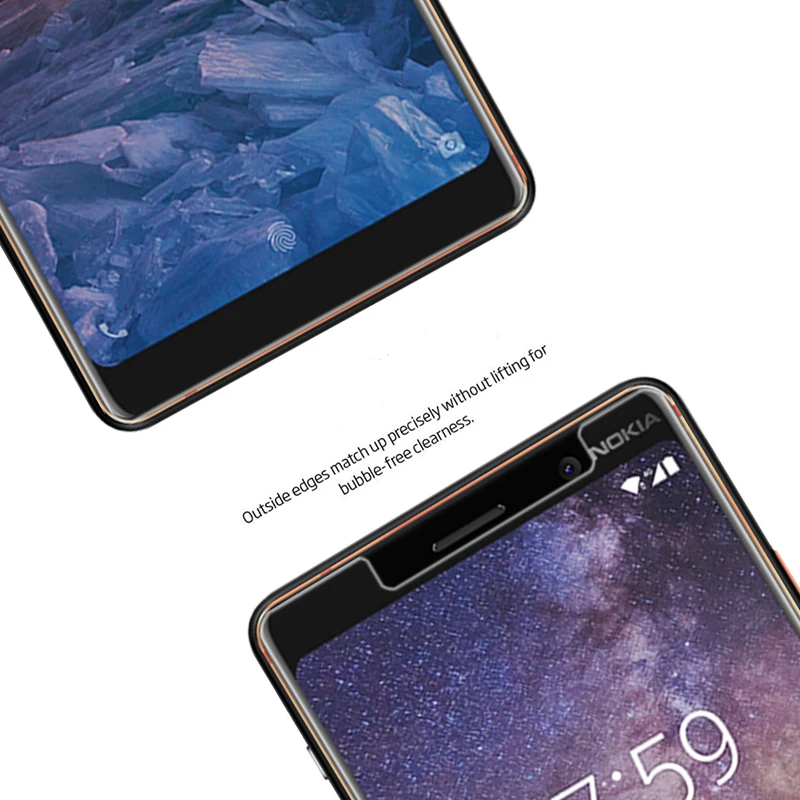 2 шт для Nokia 7 Plus Защитная пленка экрана Nokia7 из закаленного стекла N7