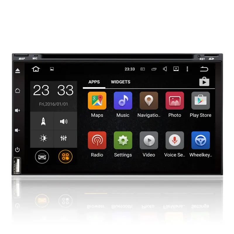 Четырехъядерный 6 95 дюймовый автомобильный dvd android 9 0 двойной din gps-навигация Wifi +