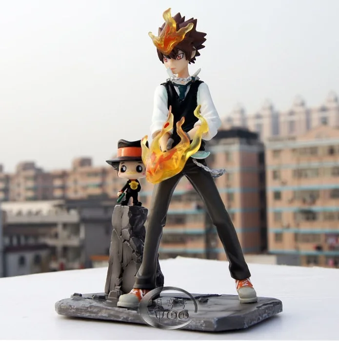 Бесплатная доставка модель убийца Reborn Hitman Katekyo Sawada Tsuna 18 см фигурка из ПВХ|figure