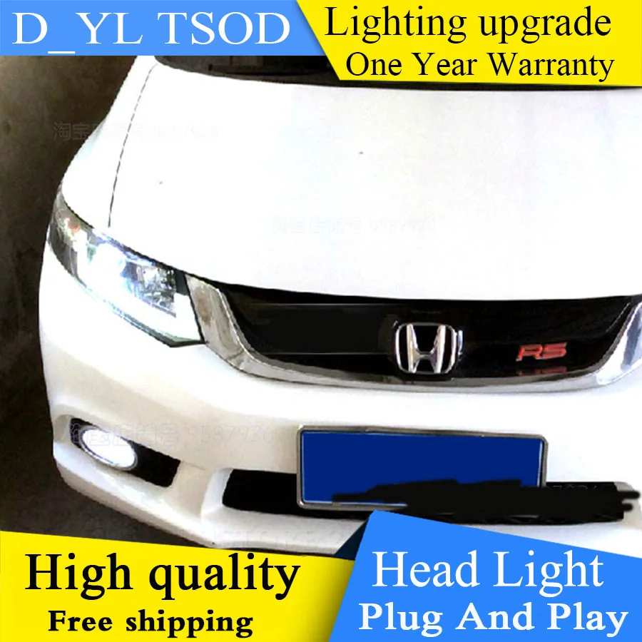 Для Honda Civic фары проектора HID ближний свет с биксеноновой линзой подходит для