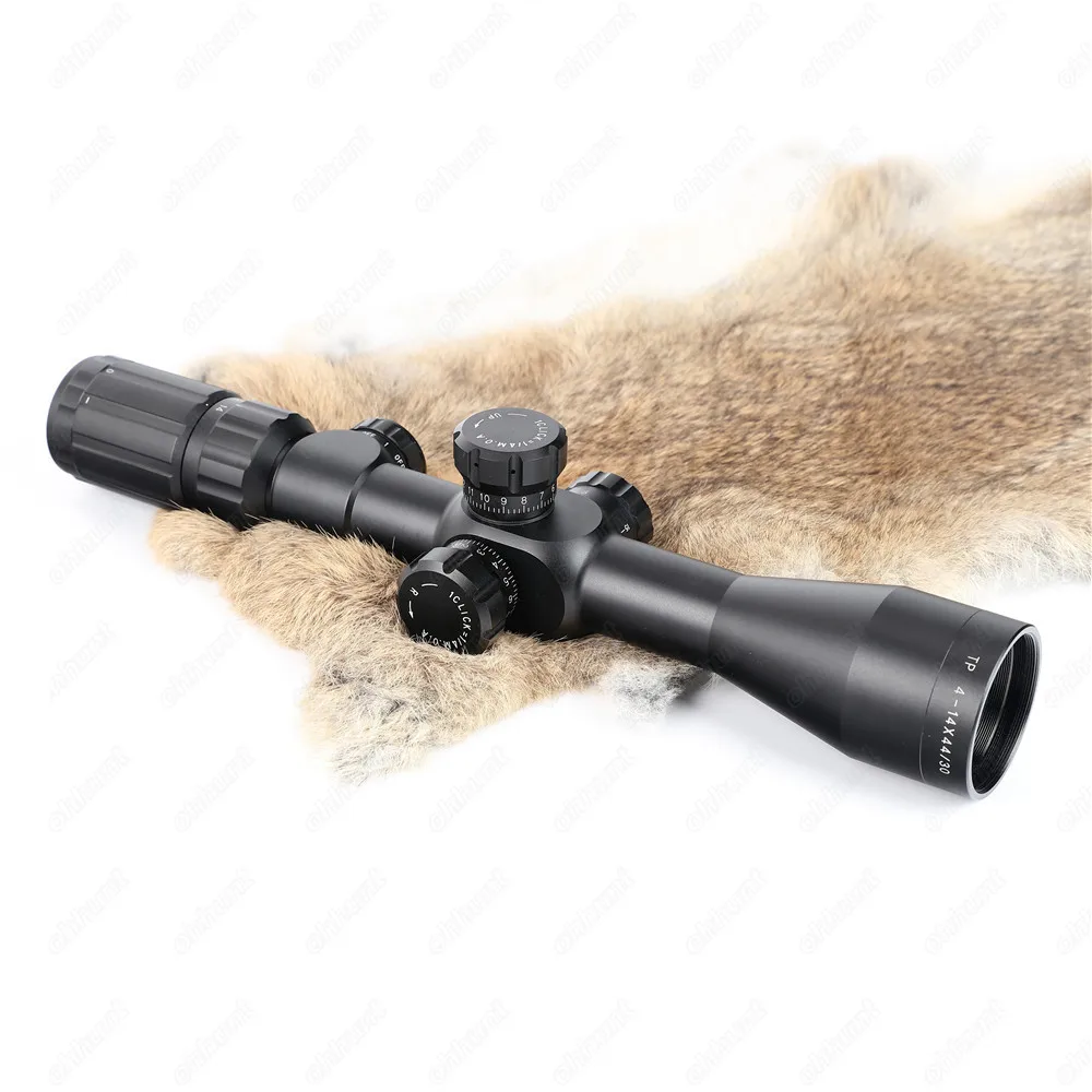 LEBO TP 4-14X44 SFIR First Focal Plane Scope Side Parallax Glass Etched Reticle Red Illuminated Hunting Shooting Riflescope | Спорт и